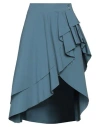 BARENA VENEZIA BARENA WOMAN MINI SKIRT SLATE BLUE SIZE 8 COTTON, ELASTANE