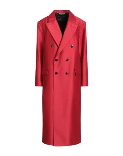 Barena Venezia Barena Woman Overcoat & Trench Coat Red Size 4 Virgin Wool, Polyamide