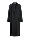 Barena Venezia Barena Woman Overcoat Black Size 6 Cotton, Linen