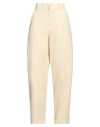 BARENA VENEZIA BARENA WOMAN PANTS BEIGE SIZE 10 COTTON, ELASTANE