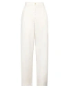 Barena Venezia Barena Woman Pants Ivory Size 8 Cotton, Elastane In White