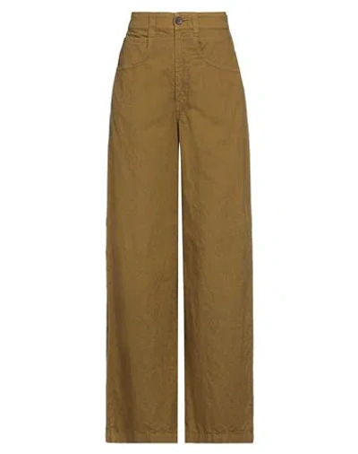Barena Venezia Barena Woman Pants Military Green Size 2 Linen, Cotton