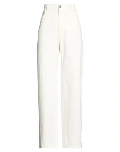 Barena Venezia Barena Woman Pants White Size 8 Cotton, Elastane