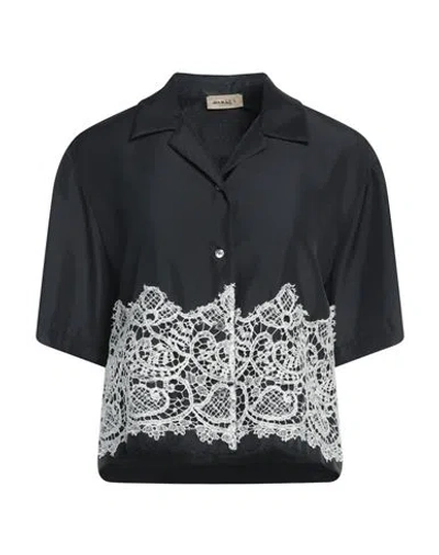 Barena Venezia Barena Woman Shirt Black Size 2 Silk, Cotton