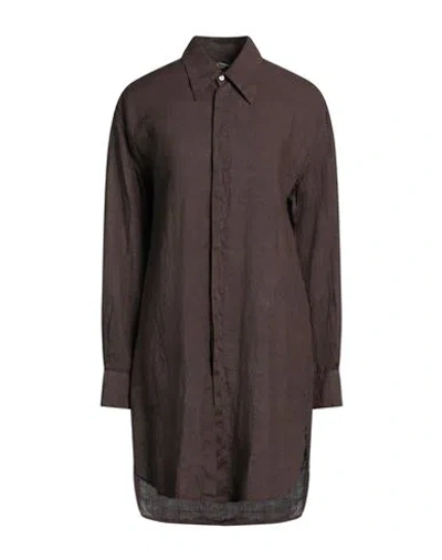 Barena Venezia Barena Woman Shirt Brown Size 4 Linen
