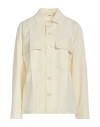BARENA VENEZIA BARENA WOMAN SHIRT IVORY SIZE 8 VIRGIN WOOL, ELASTANE
