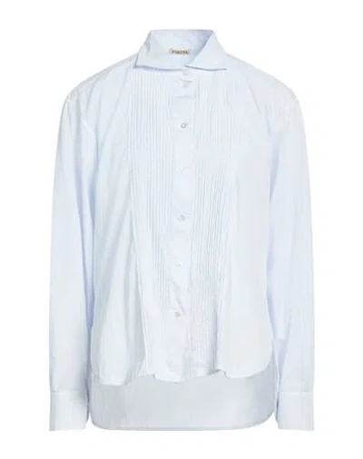 Barena Venezia Barena Woman Shirt Sky Blue Size 6 Cotton In White