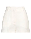 Barena Venezia Barena Woman Shorts & Bermuda Shorts Ivory Size 6 Linen In White
