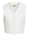 Barena Venezia Barena Woman Tailored Vest White Size 6 Cotton, Viscose, Elastane, Polyamide In White