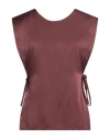Barena Venezia Barena Woman Top Dark Brown Size S Viscose In Brown