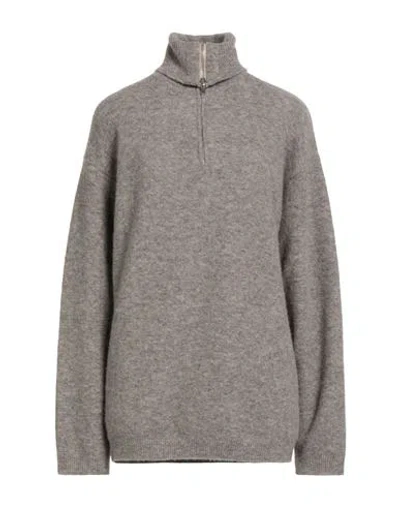 Barena Venezia Barena Woman Turtleneck Grey Size M Alpaca Wool, Polyamide, Merino Wool