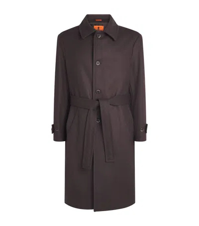 Barena Venezia Barena Wool-blend Longline Overcoat In Brown