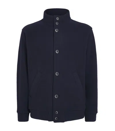 Barena Venezia Barena Wool-blend Windbreaker Jacket In Blue