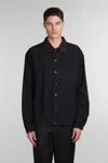 BARENA VENEZIA BATELO CASUAL JACKET IN BLACK WOOL