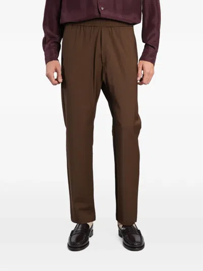 Barena Venezia Bativoga Elasticated-waist Patch-pocket Trousers In Brown