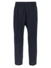 Barena Venezia Elastic Waistband Trousers With Back And Side Pockets In Blue