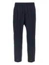 Barena Venezia Elastic Waistband Trousers With Back And Side Pockets In Blue