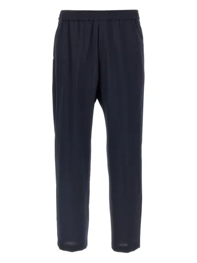 BARENA VENEZIA BATIVOGA PLEATED ELASTIC-WAISTBAND TROUSERS