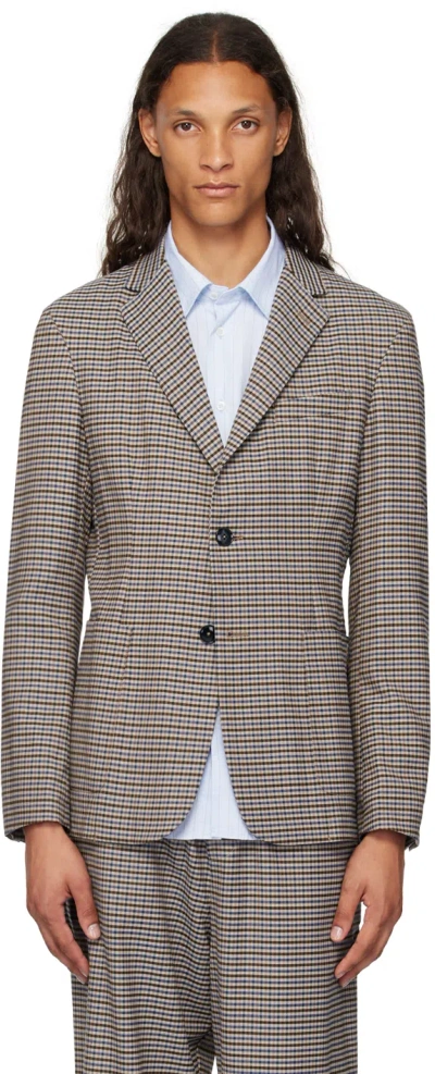 Barena Venezia Checked Twill Suit Jacket In Unico Uni