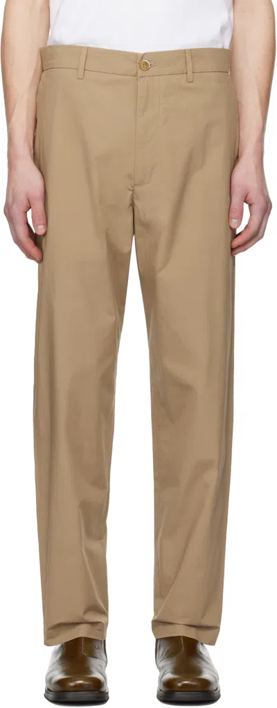Barena Venezia Beige Canasta Vion Trousers In Khaki 360