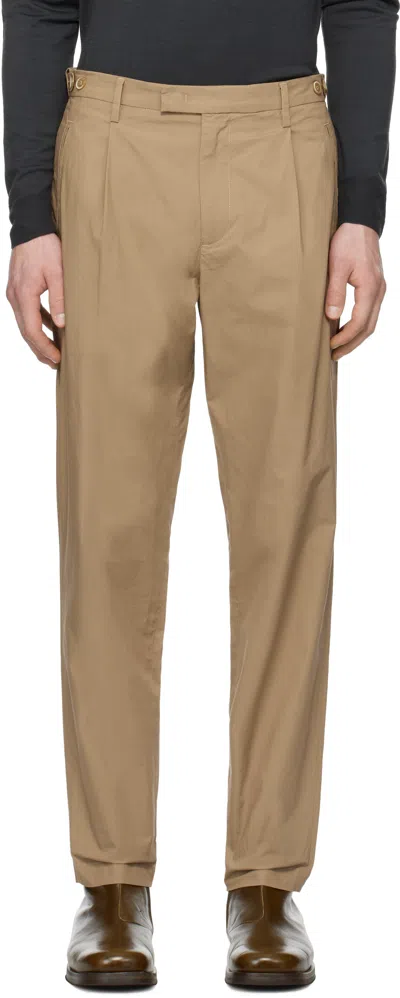 Barena Venezia Beige Masco Vion Trousers In Khaki 360