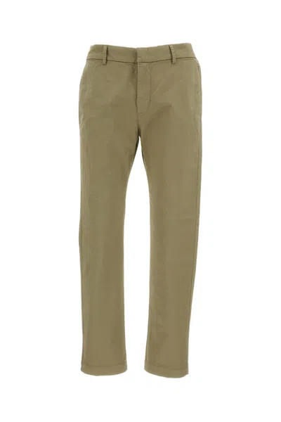 Barena Venezia Beige Stretch Cotton Twill Semi-jogger Trousers In Transparent