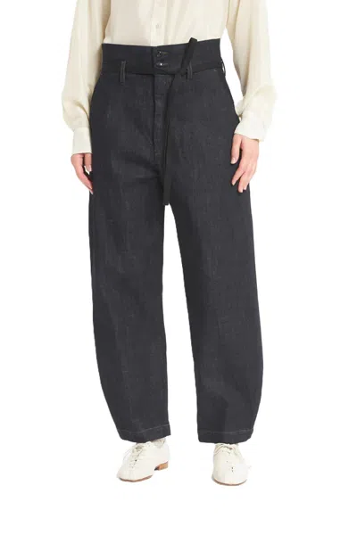 Barena Venezia Belted Balloon Jeans In Black