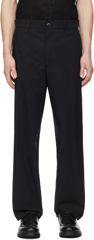Barena Venezia Black Canasta Vion Trousers In Nero 590