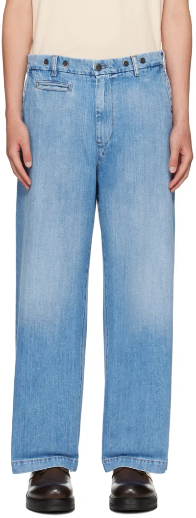 Barena Venezia Blue Francon Jeans In Stone Sw