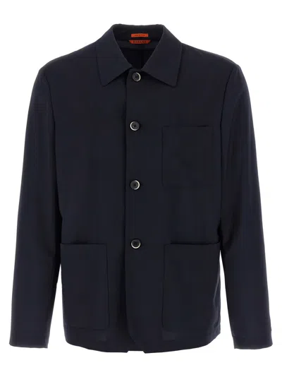 BARENA VENEZIA BLUE VISAL OVERSHIRT