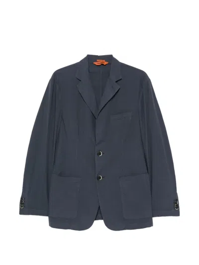 Barena Venezia Borgo Notch-lapel Patch-pocket Blazer In Blue