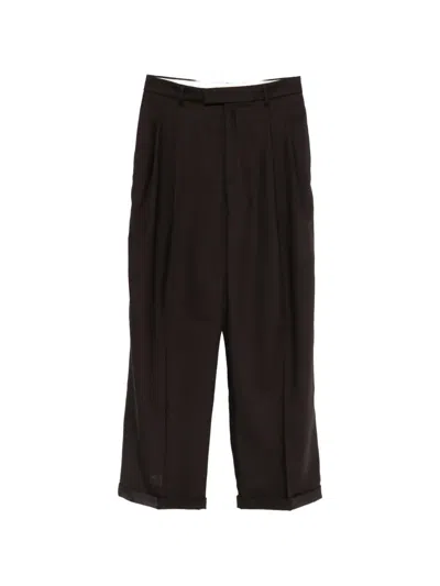 Barena Venezia Braghier Pleated Trousers In Brown