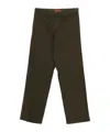Barena Venezia Button And Zipper Casual Pants In Green