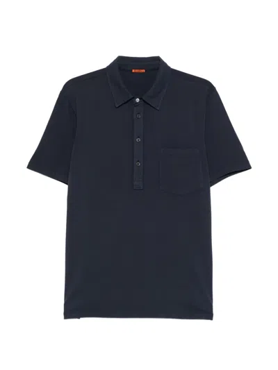Barena Venezia Button Chest Pocket Polo Shirt In Blue