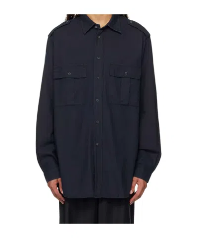 Barena Venezia Button-down Long-sleeved Shirt In Blue
