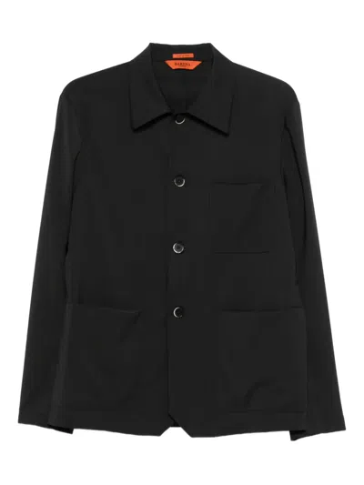 Barena Venezia Button-down Overshirt In Black