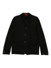 Barena Venezia Button-fastening Patch-pocket Shirt Jacket In Black