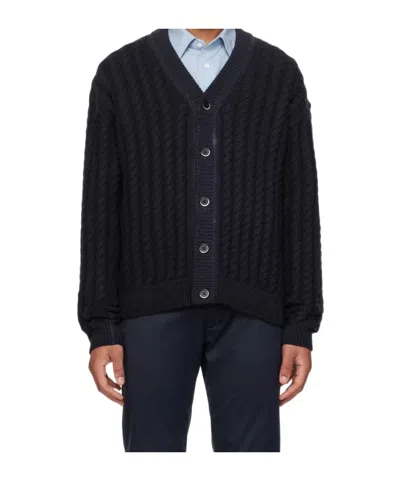 Barena Venezia Button Long Sleeve Sweater In Blue