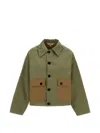 Barena Venezia Button Patch Pocket Jacket In Green