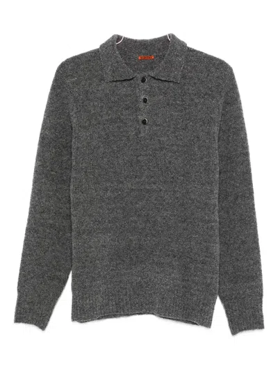 Barena Venezia Button Polo Shirt In Gray