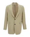 Barena Venezia Buttoned Blazer In Brown