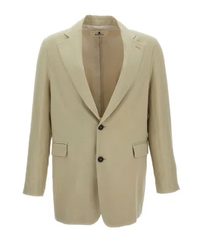 Barena Venezia Buttoned Blazer In Brown