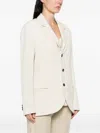 Barena Venezia Buttoned Notched Blazer In Neutral