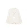 Barena Venezia Buttoned Notched Blazer In White