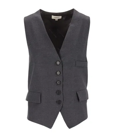 Barena Venezia Button-front Vest In Gray