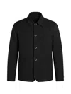 Barena Venezia Button-up Patch-pocket Overshirt In Black