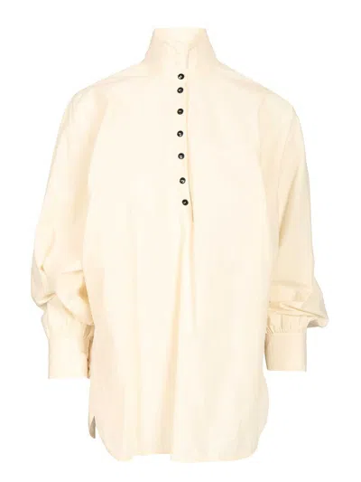 Barena Venezia Camicia Cristal Tendon 100 Cotone Trousers Beige In Neutral