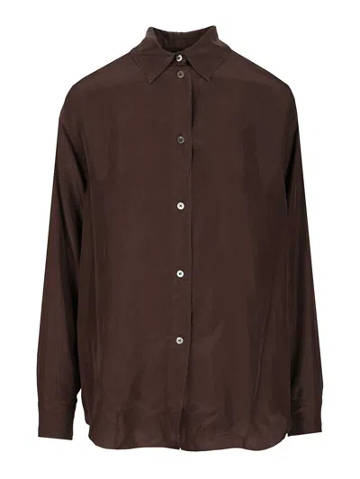 Barena Venezia Camicia Mimma Pura 100 Seta Trousers Brown