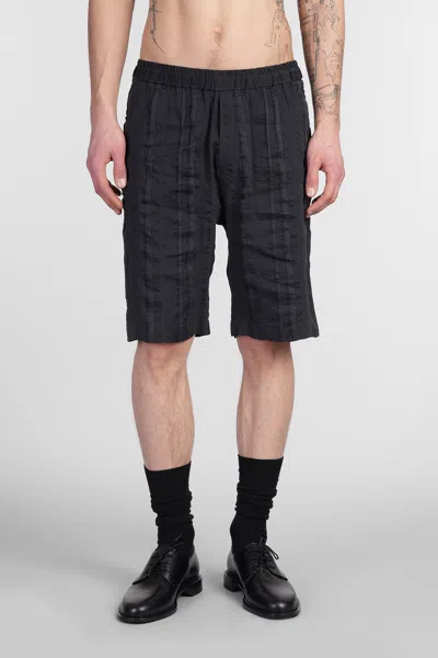 BARENA VENEZIA CANARIOL SHORTS IN BLUE LINEN