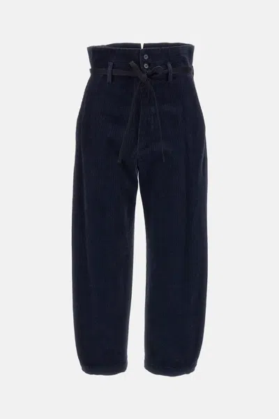 Barena Venezia Candiano Velvet Pants In Black